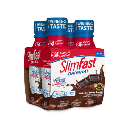 Slim Fast, Original Meal Replacement Shake Rich Chocolate Royale 4/11 Fl Oz, Case Of 3, 44 Oz