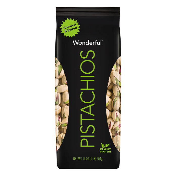 Wonderful, Pistachios Roasted And Salted, Case Of 20, 16 Oz - Image 1