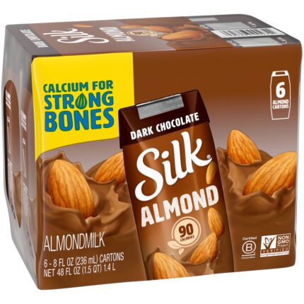 Silk, Almondmilk Cartons Dark Chocolate, Case Of 3, 6/8 Fl Oz