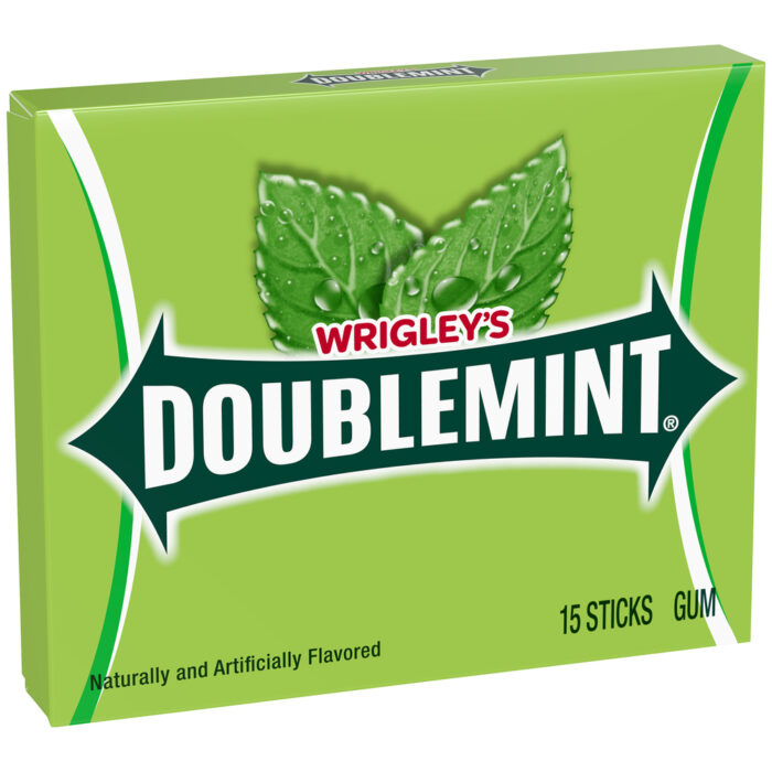Wrigley'S, Doublemint Chewing Gum Sticks, Case Of 10, 15 Ct - Image 1