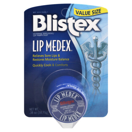 Blistex, Lip Medex Lip Protectant Value Size, Case Of 12, .38 Oz