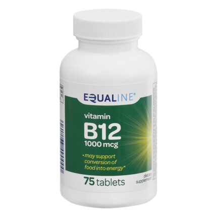 Equaline, Vitamin B12 1000 Mcg Tablets, Case Of 3, 75 Ct