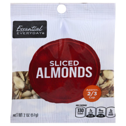 Essential Everyday, Sliced Almonds, Case Of 12, 2 Oz