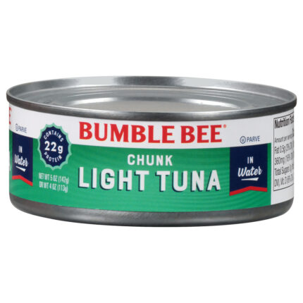 Bumble Bee, Chunk Light Tuna In Water Can, Case Of 48, 5 Oz
