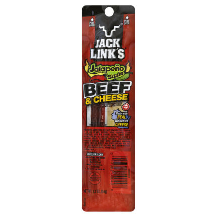 Jack Link'S, Jalapeno Sizzle Beef And Cheese, Case Of 16, 1.2 Oz