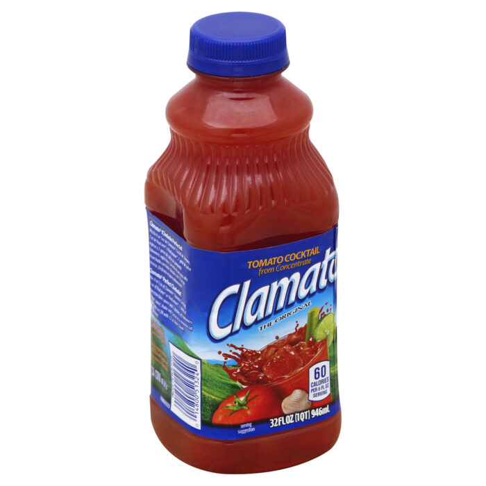 Clamato, Original Tomato Cocktail, Case Of 12, 32 Fl Oz - Image 1