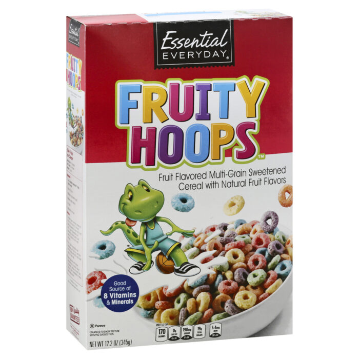 Essential Everyday, Fruit Flavored Multi Grain Sweetened Cereal, Case Of 14, 12.2 Oz - Image 1