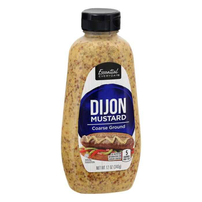 Essential Everyday, Dijon Mustard Coarse Ground, Case Of 12, 12 Oz - Image 1