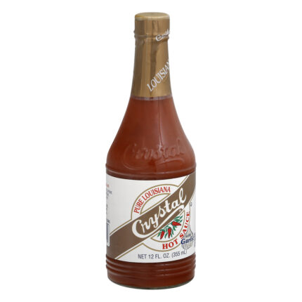 Crystal, Pure Louisiana Hot Sauce With Garlic, Case Of 12, 12 Fl Oz