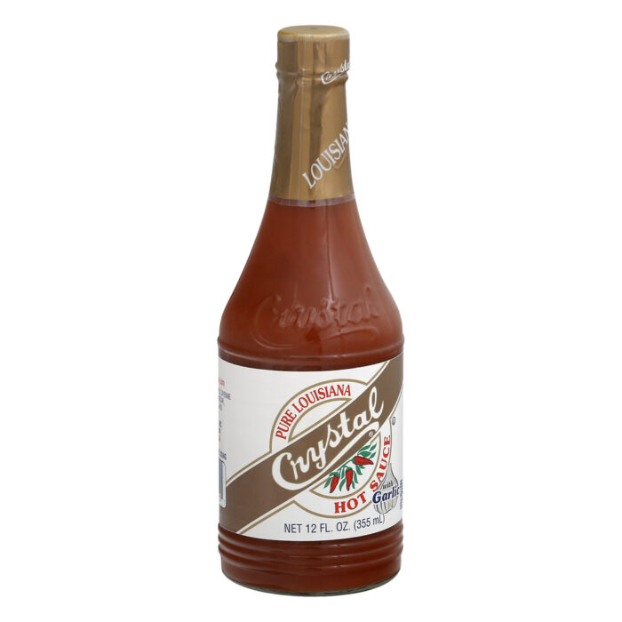 Crystal, Pure Louisiana Hot Sauce With Garlic, Case Of 12, 12 Fl Oz - Image 1