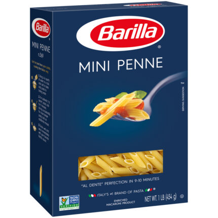Barilla, Mini Penne Pasta Box, Case Of 12, 16 Oz