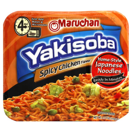 Maruchan, Yakisoba Spicy Chicken, Case Of 8, 4.11 Oz