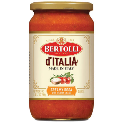 Bertolli, D'Italia Creamy Rosa With Ricotta Cheese, Case Of 6, 24.7 Oz