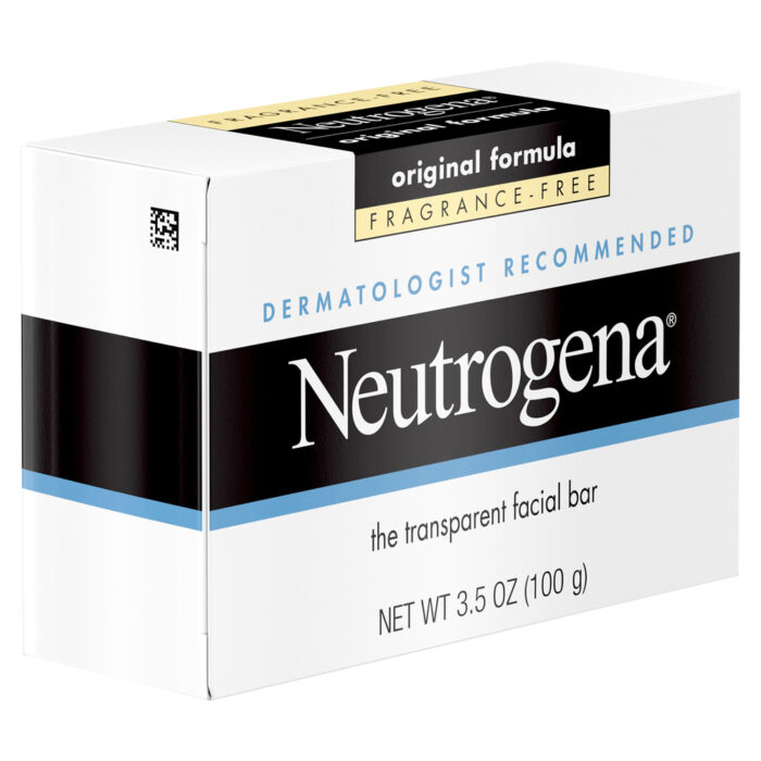 Neutrogena, Original Fragrance-Free Gentle Facial Cleansing Bar, Case Of 6, 3.5 Oz - Image 1