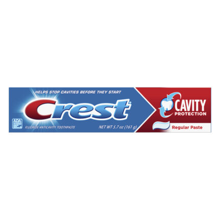 Crest, Cavity Protection Fluoride Anticavity Regular Paste Toothpaste, Case Of 12, 5.7 Oz