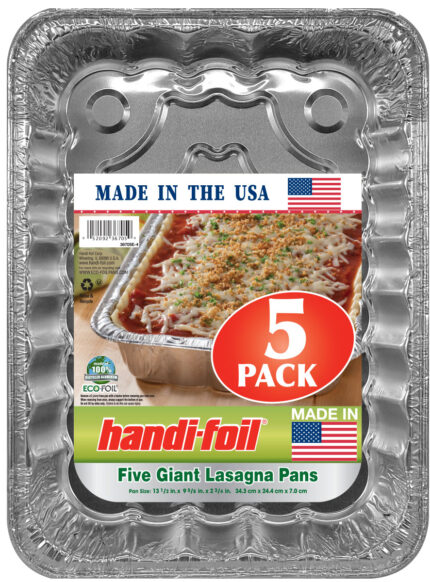 Handifoil, Giant Lasagna Pans Eco, Case Of 6, 5 Ct