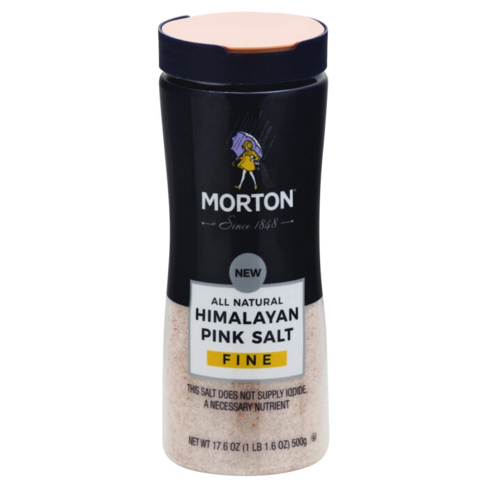 Morton, Himalayan Pink Salt Fine, Case Of 12, 17.6 Oz - Image 1