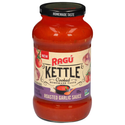Ragu, Kettle Cooked Roasted Garlic Sauce, Case Of 12, 24 Oz