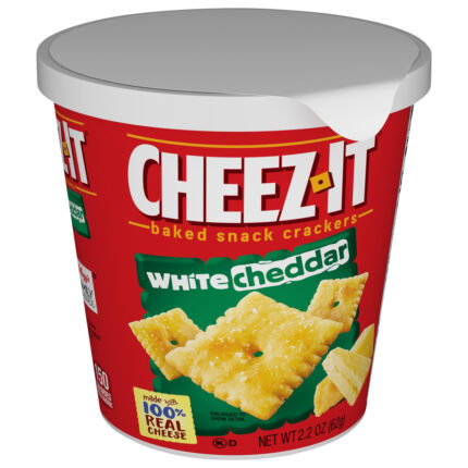 Cheez-It, White Cheddar Baked Snack Crackers, Case Of 10, 2.2 Oz