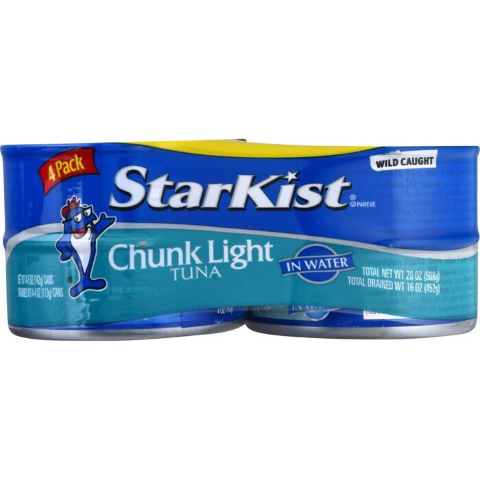 Starkist, Chunk Light Tuna In Water 5 Oz/4 Ct, Case Of 6, 20 Oz - Image 1