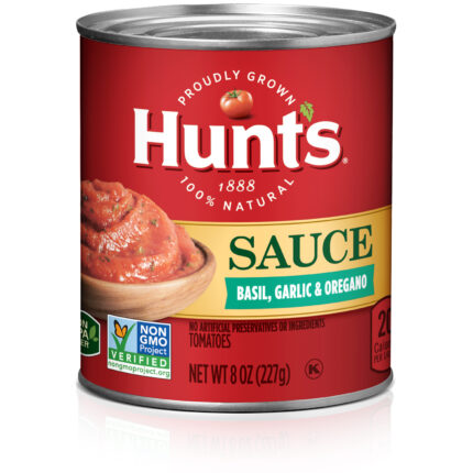 Hunt'S, Tomato Sauce With Basil Garlic & Oregano, Case Of 24, 8 Oz