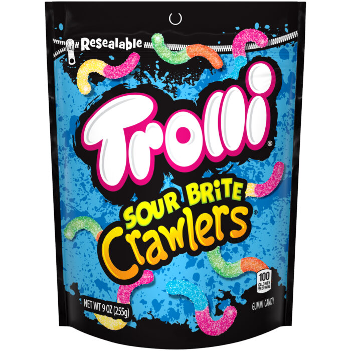 Trolli, Gummi Candy Sour Brite Crawlers, Case Of 6, 9 Oz - Image 1