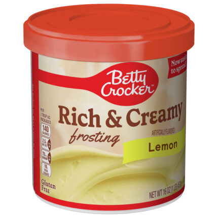 Betty Crocker, Gluten Free Lemon Frosting, Case Of 8, 16 Oz