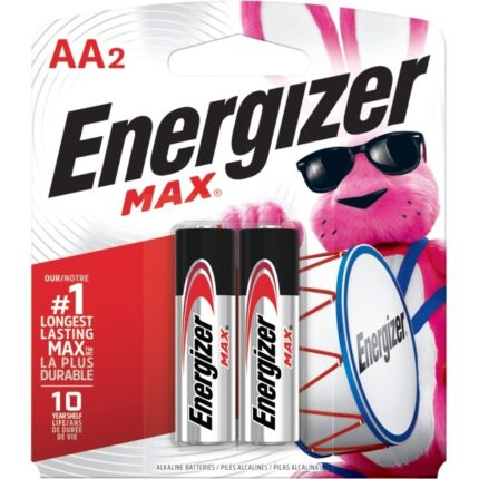 Energizer, Max Alkaline Batteries Size Aa, Case Of 12, 2 Ct