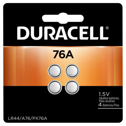 Duracell, Alkaline Batteries Size 76A Lr44/A76/Px76A, Case Of 6, 4 Pk