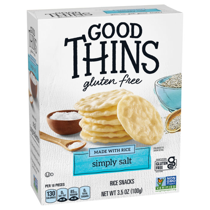 Good Thins, Rice Snacks Gluten Free Simply Salt, Case Of 12, 3.5 Oz - Image 1