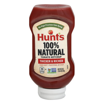 Hunt'S, 100% Natural Tomato Ketchup, Case Of 12, 20 Oz