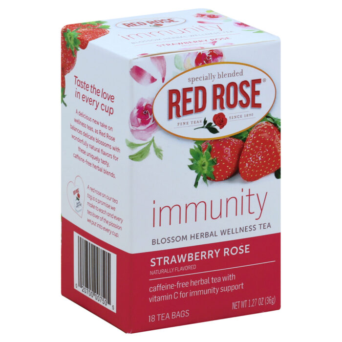 Redrse Tea,Strawberry Rose Herbl 18 Ct - Image 1