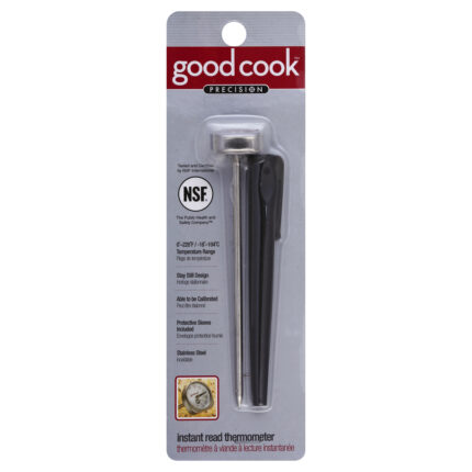 Good Cook, Instant Read Thermometer Black, Case Of 4, 1 Ct