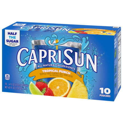 Capri Sun, Tropical Punch Juice, Case Of 4, 60 Fl Oz