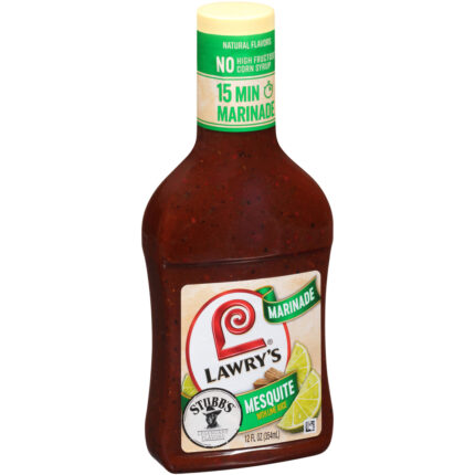 Lawry'S, Stubb'S Legendary Flavors Mesquite With Lime Juice Marinade Bottle, Case Of 6, 12 Fl Oz