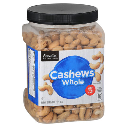 Essential Everyday, Whole Cashews Jar, Case Of 6, 34 Oz