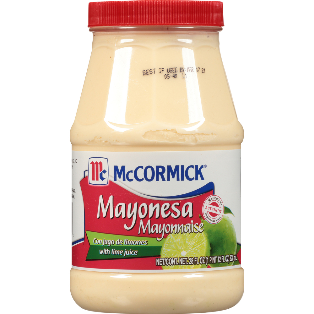 3bd6bd226f63492bb22ceb274fcc3b623Fsize3D1000_Syndigo.jpg Mccormick, Mayonnaise With Lime Juice Jar, Case Of 12, 28 Fl Oz - Image 1