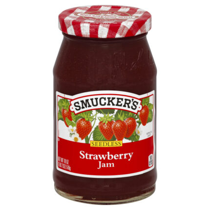 Smucker'S, Seedless Strawberry Jam, Case Of 12, 18 Oz
