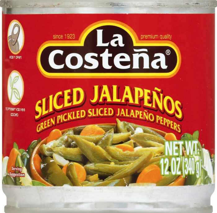 La Costena, Sliced Jalapeno Peppers, Case Of 12, 12 Oz - Image 1