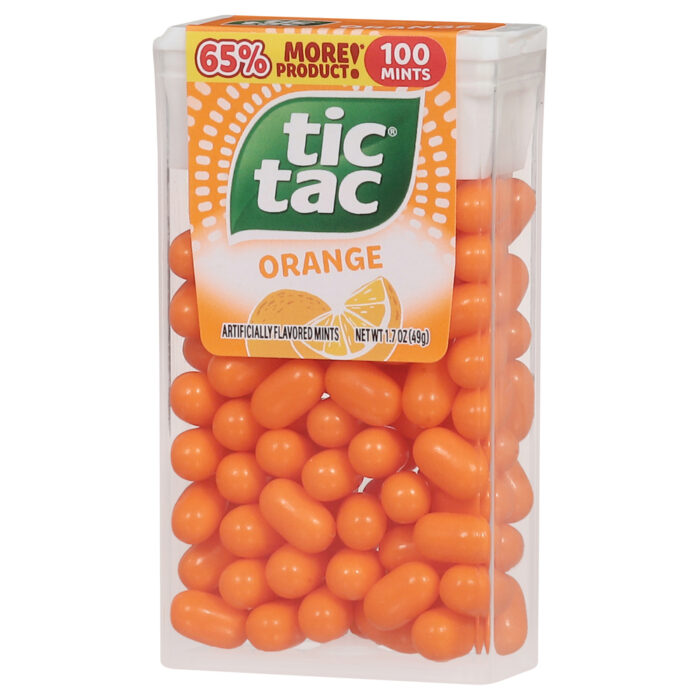 Tic Tac, Orange Mints, Case Of 12, 1.7 Oz - Image 1