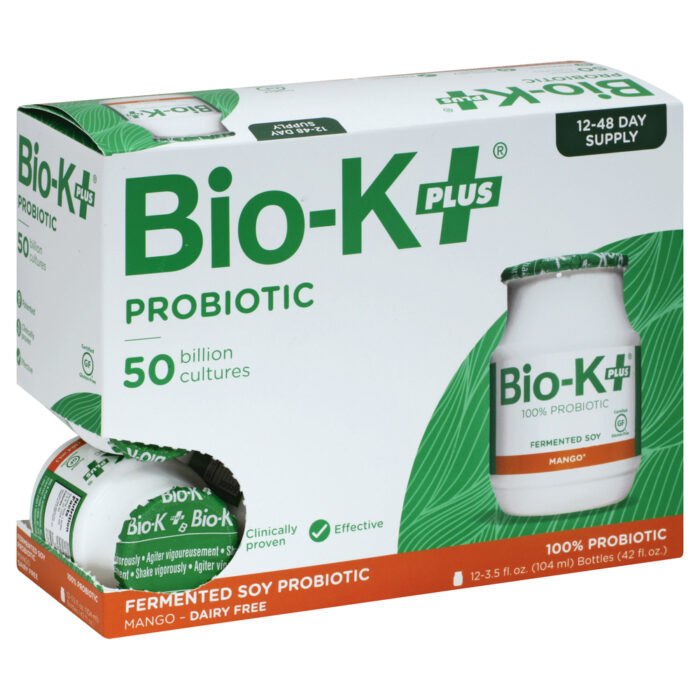 Bio-K Bio-K+,D/F,Mango,12 Pk 12/3.5Fz - Image 1