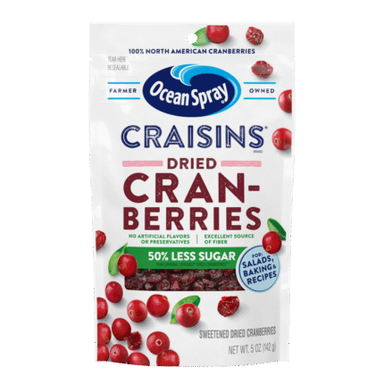 Ocean Spray, Craisins Cranberry Dried Fruit Reduced Sugar, Case Of 12, 5 Oz