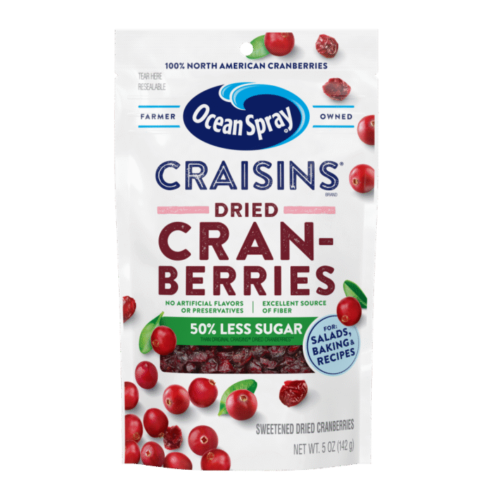 Ocean Spray, Craisins Cranberry Dried Fruit Reduced Sugar, Case Of 12, 5 Oz - Image 1