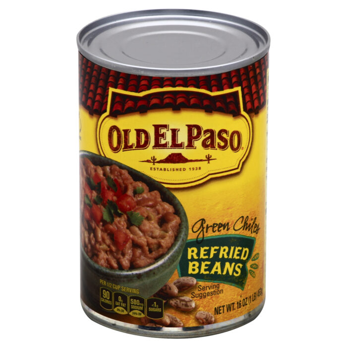 Old El Paso, Refried Beans, Case Of 12, 16 Oz - Image 1