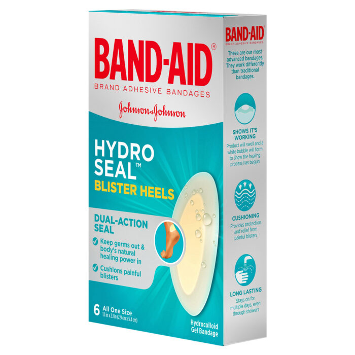 Band-Aid, Hydro Seal Hydrocolloid Heel Blister Bandages, Case Of 4, 6 Ct - Image 1