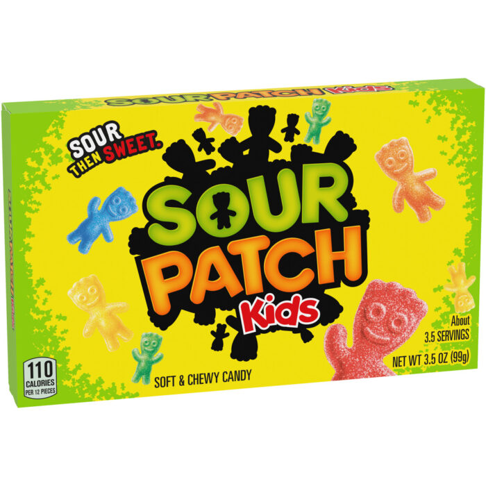 Sour Patch Kids, Sour Then Sweet Candy Theater Box, Case Of 12, 3.5 Oz - Image 1