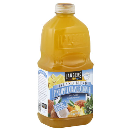 Langers, Juice Drink Island Blend Pineapple Orange Coconut, Case Of 8, 64 Fl Oz