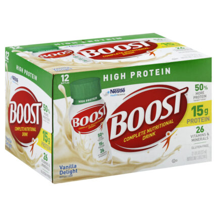 Boost, Very Vanilla High Protein Complete Nutritional Drink, Case Of 2, 96 Fl Oz