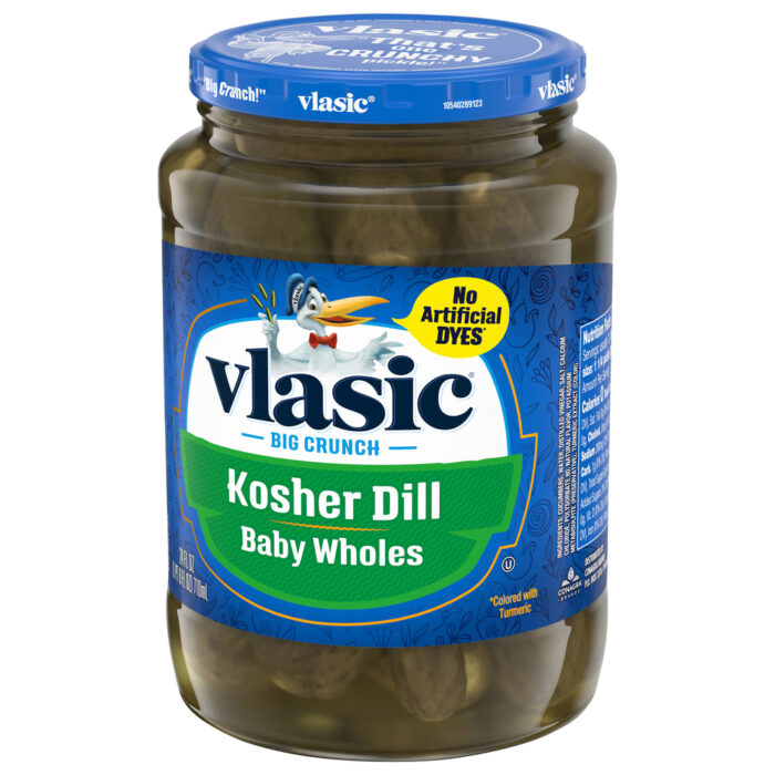 Vlasic, Baby Whole Kosher Dill Pickles, Case Of 12, 24 Fl Oz - Image 1