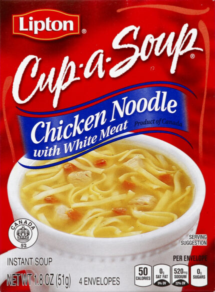 Lipton, Instant Soup Chicken Noodle With White Meat, Case Of 24, 1.8 Oz